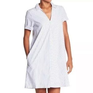 Madewell stripe tunic shirt dress